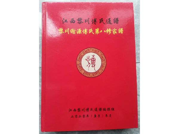 江西黎川傅氏通谱-封面