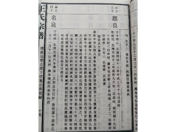 族谱书册